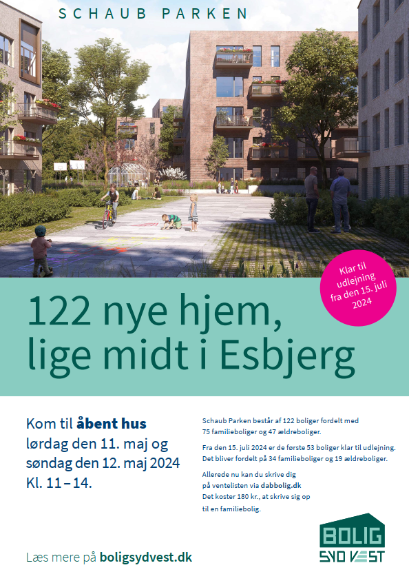 Kom og vær med til åbent hus i Schaub Parken