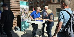 Schaub Parken trak mange interesserede til, da der var åbent hus den 11. og 12. maj.