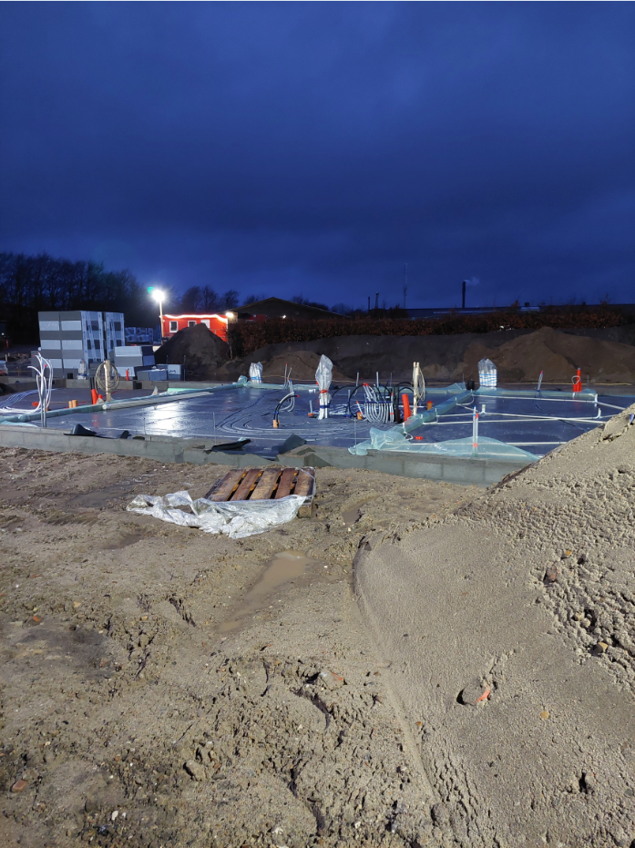 Byggeriget skrider frem